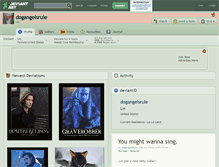 Tablet Screenshot of dogangelsrule.deviantart.com