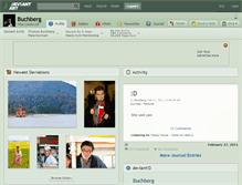 Tablet Screenshot of buchberg.deviantart.com