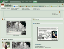 Tablet Screenshot of photolatte.deviantart.com