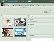 Tablet Screenshot of e-i-o.deviantart.com