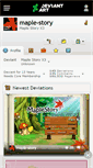 Mobile Screenshot of maple-story.deviantart.com