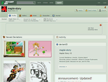 Tablet Screenshot of maple-story.deviantart.com