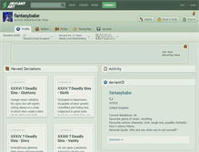 Tablet Screenshot of fantasybabe.deviantart.com