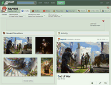 Tablet Screenshot of hdy9108.deviantart.com