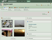 Tablet Screenshot of blackberryapple.deviantart.com