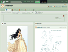 Tablet Screenshot of edennaeve.deviantart.com