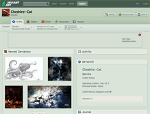 Tablet Screenshot of cheshire--cat.deviantart.com