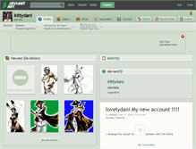 Tablet Screenshot of kittydani.deviantart.com