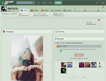 Tablet Screenshot of dark3y3s.deviantart.com