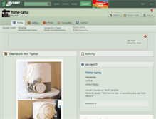 Tablet Screenshot of hime-tama.deviantart.com
