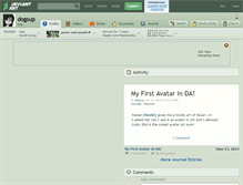 Tablet Screenshot of dogsup.deviantart.com