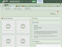 Tablet Screenshot of dot-te.deviantart.com