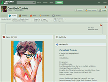 Tablet Screenshot of cannibaliczombie.deviantart.com