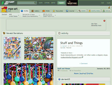 Tablet Screenshot of mpe-art.deviantart.com