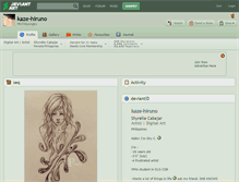 Tablet Screenshot of kaze-hiruno.deviantart.com