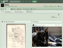 Tablet Screenshot of offout.deviantart.com