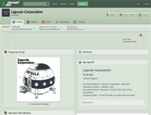 Tablet Screenshot of capsule-corporation.deviantart.com