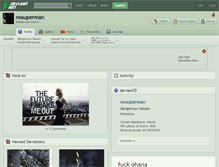 Tablet Screenshot of nosuperman.deviantart.com