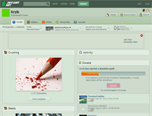 Tablet Screenshot of krzik.deviantart.com