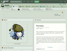 Tablet Screenshot of mutoh.deviantart.com