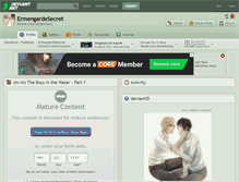 Tablet Screenshot of ermengardesecret.deviantart.com