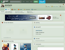 Tablet Screenshot of amerisonic.deviantart.com
