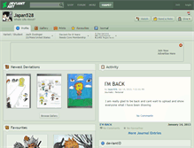 Tablet Screenshot of japan528.deviantart.com