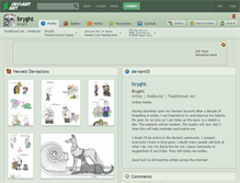 Tablet Screenshot of bryght.deviantart.com