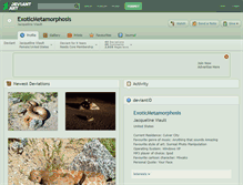 Tablet Screenshot of exoticmetamorphosis.deviantart.com