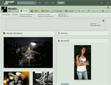 Tablet Screenshot of ninanix.deviantart.com
