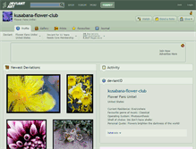 Tablet Screenshot of kusabana-flower-club.deviantart.com