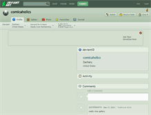 Tablet Screenshot of comicaholics.deviantart.com