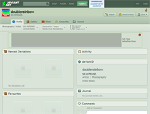 Tablet Screenshot of doublerainbow.deviantart.com