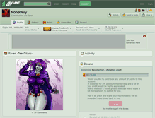 Tablet Screenshot of noneonly.deviantart.com