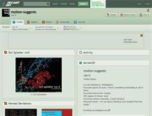 Tablet Screenshot of motion-suggests.deviantart.com