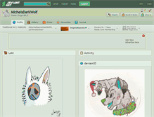 Tablet Screenshot of michelsdarkwolf.deviantart.com