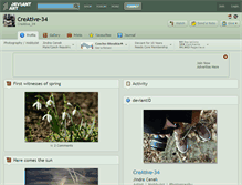 Tablet Screenshot of creative-34.deviantart.com
