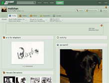 Tablet Screenshot of mo0chan.deviantart.com