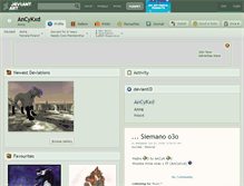 Tablet Screenshot of ancykxd.deviantart.com