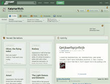 Tablet Screenshot of katamarirolls.deviantart.com