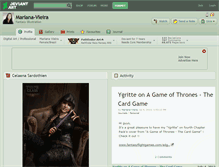 Tablet Screenshot of mariana-vieira.deviantart.com