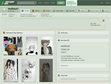 Tablet Screenshot of mottouri.deviantart.com