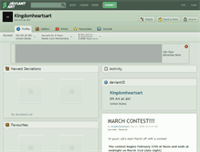 Tablet Screenshot of kingdomheartsart.deviantart.com