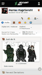 Mobile Screenshot of maniac-kagesenshi.deviantart.com