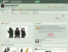 Tablet Screenshot of maniac-kagesenshi.deviantart.com