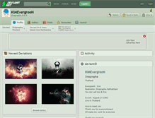 Tablet Screenshot of kimevergreen.deviantart.com