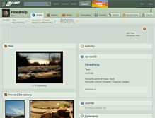 Tablet Screenshot of hiredhelp.deviantart.com