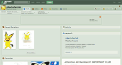 Desktop Screenshot of pikachufanclub.deviantart.com