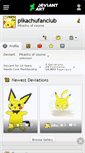 Mobile Screenshot of pikachufanclub.deviantart.com