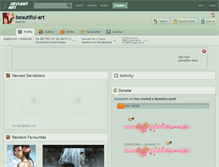 Tablet Screenshot of beautiful-art.deviantart.com